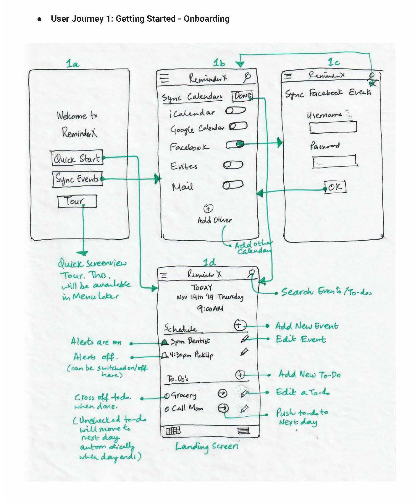 Wireframe 1 Onboarding